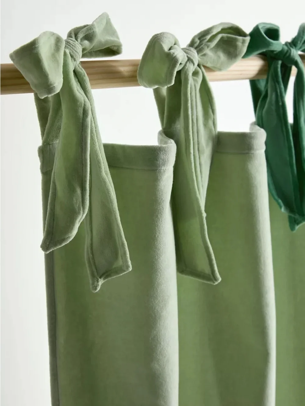 Urban Outfitters Ombré Velvet Tie Window Curtain Panel